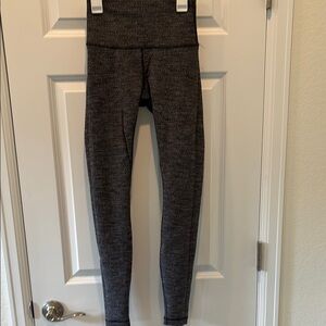 Lululemon Athletica Black and White Textured Leggings